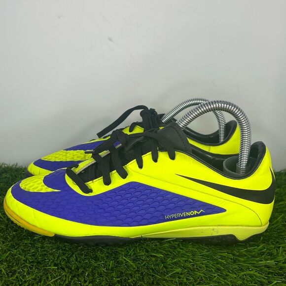 Nike Hypervenom Phantom I SG Purple Yellow Football Cleats Mens 6.5 - Picture 1 of 9
